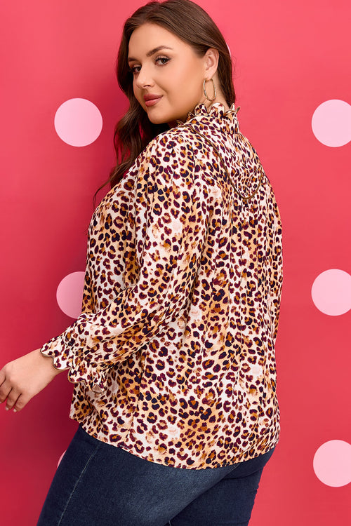 Angelina Frilled Stand PLUS Blouse