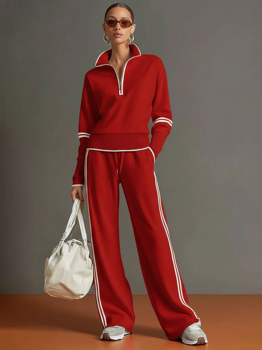 Women’s Casual Long Sleeve Two Piece Sports Set