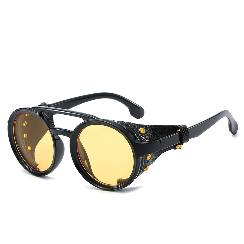 Steampunk Sunglasses Brand Design Round Sunglass