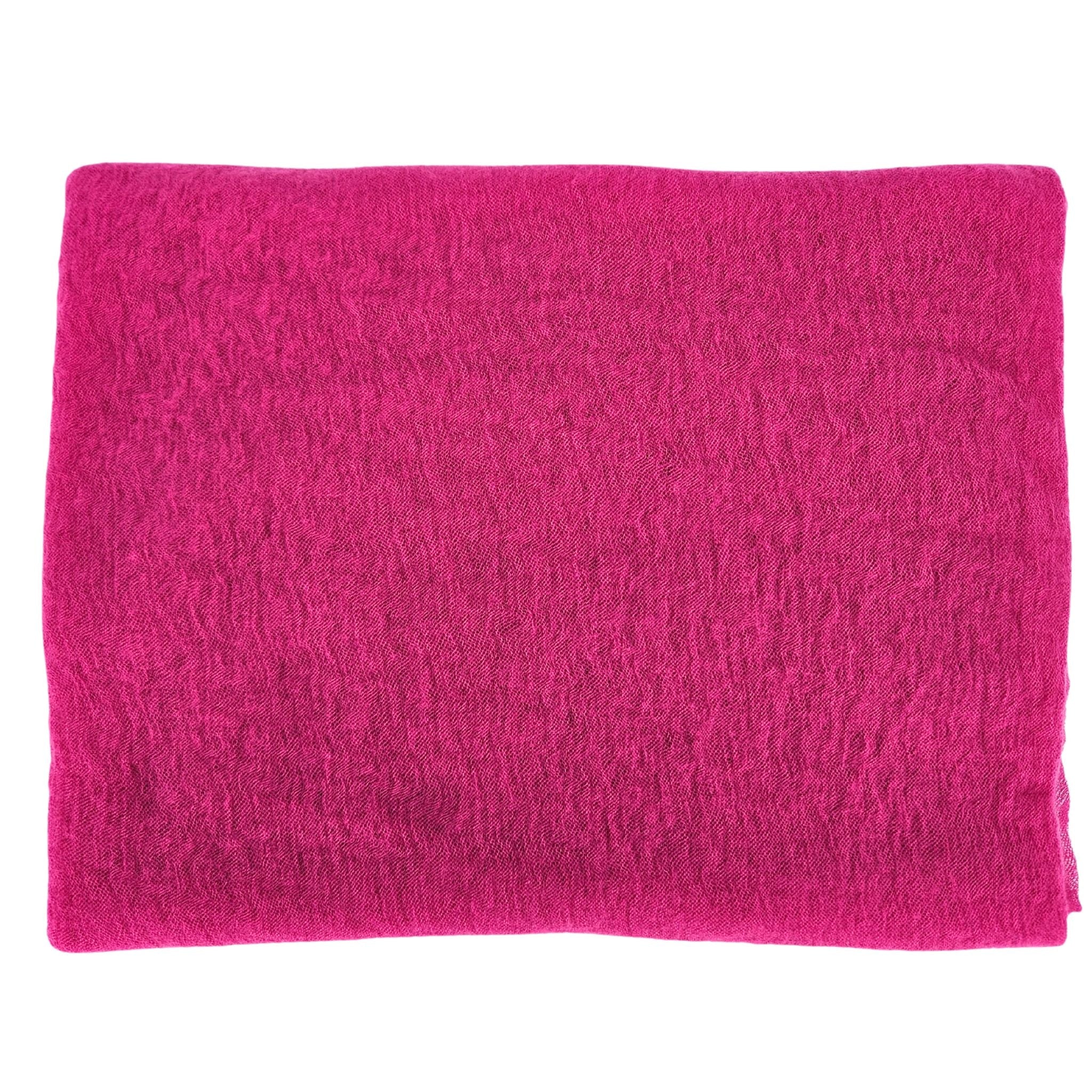 Berry Small Cashmere Plain Scarf