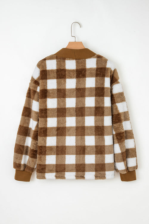 Amora Sherpa Loose Knit Cardigan
