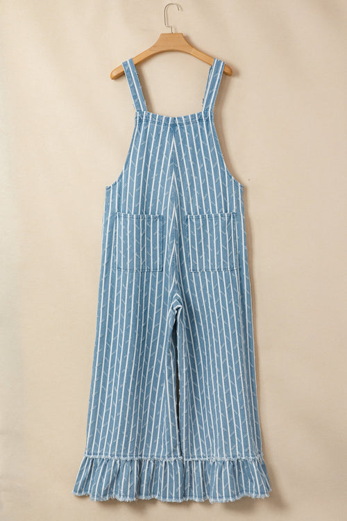 Angel Ruffled Wide Leg Overalls