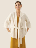 100% Linen Kimono Belted Blazer BRIA