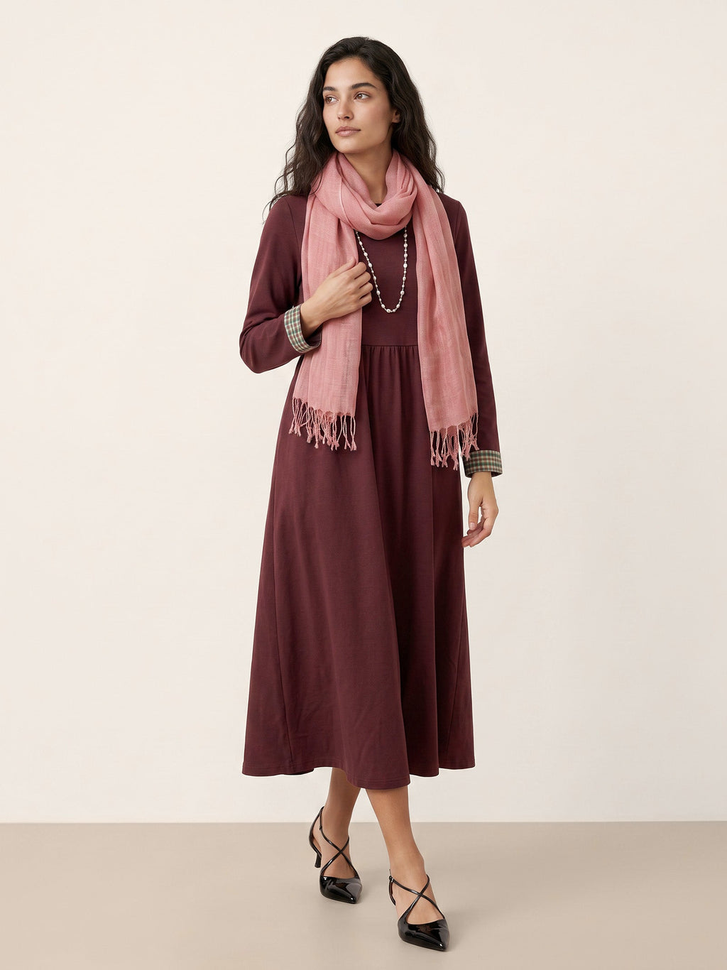 100% Linen Lightweight Solid Color Scarf BIANCA