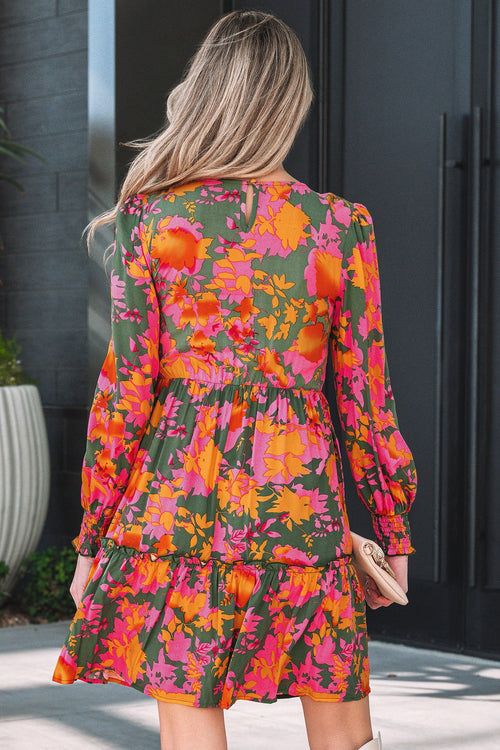 Anna Smocked Ruffled Mini Dress