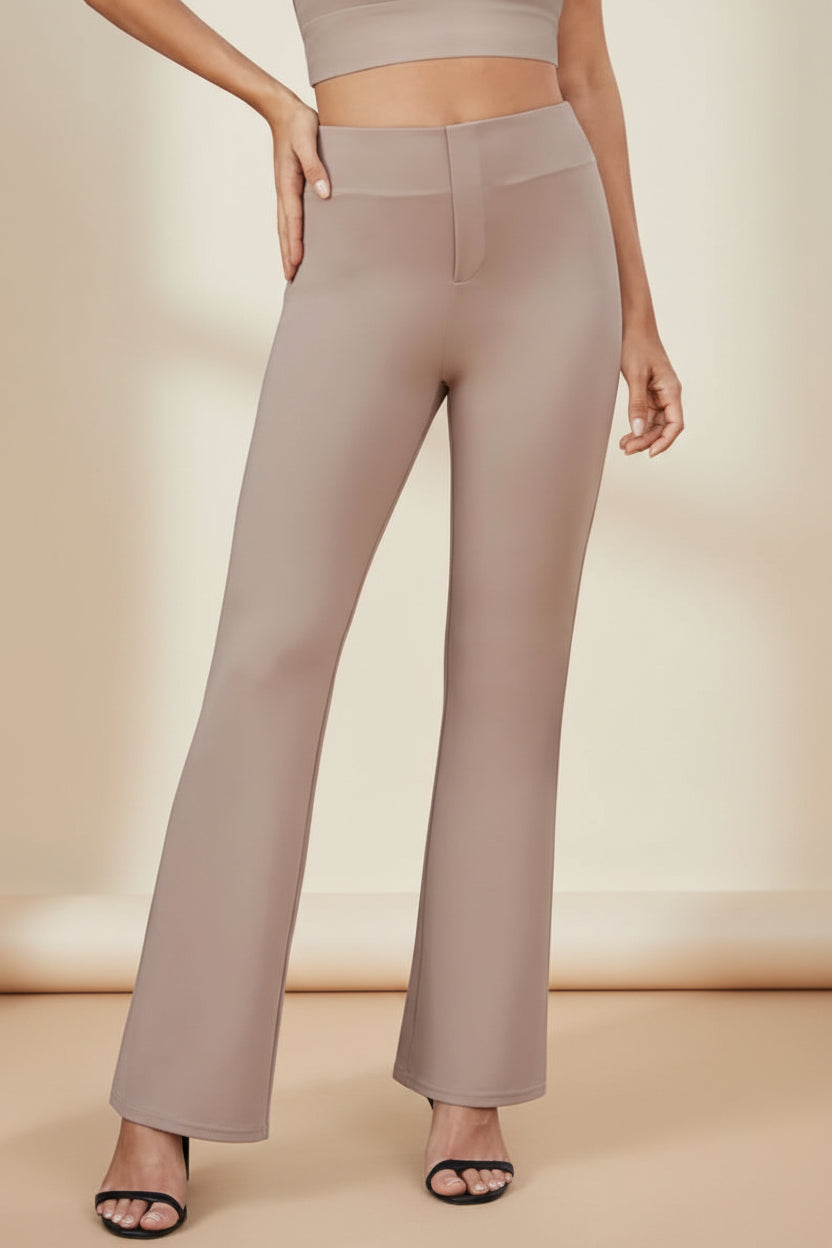 Business-Casual High-Waisted Stretch Trousers for Women