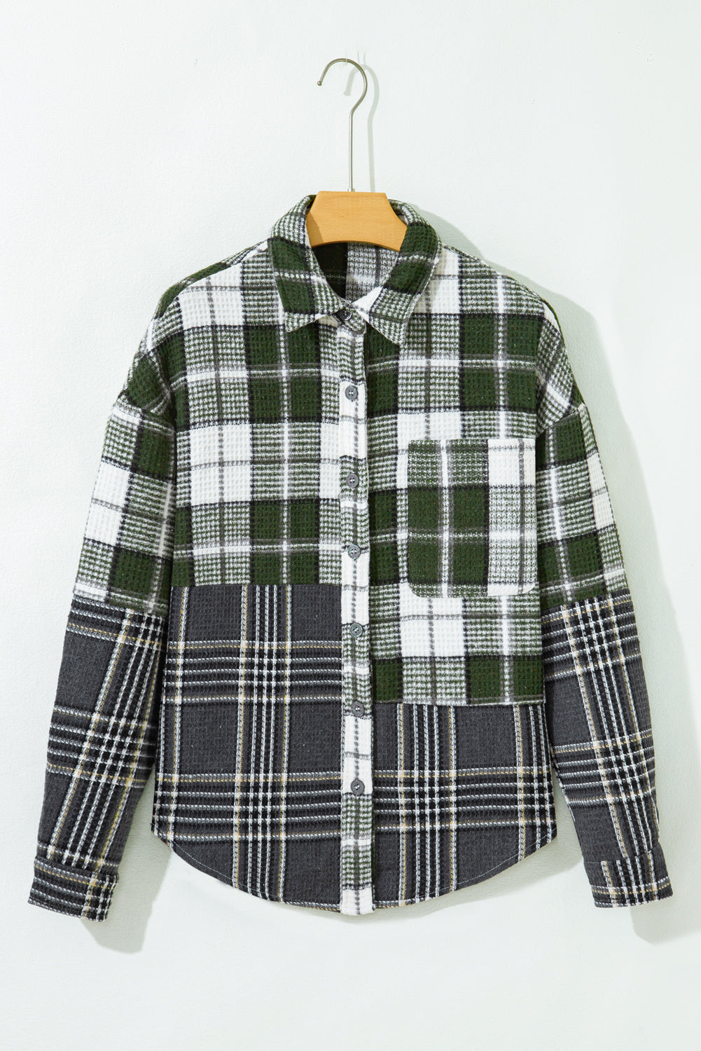 Scarlett Print Textured Knit Shacket