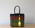 Candela Handwoven Handbag - Black & Colors