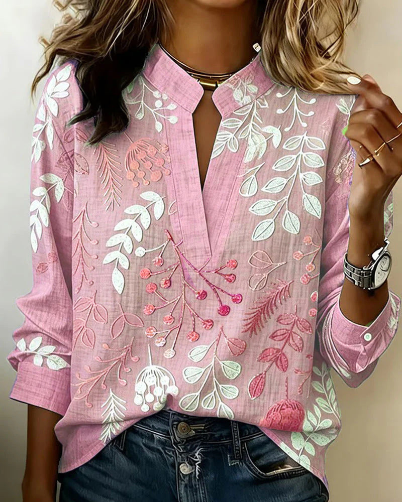 Women's 3D Digital Print Casual Shirt Top