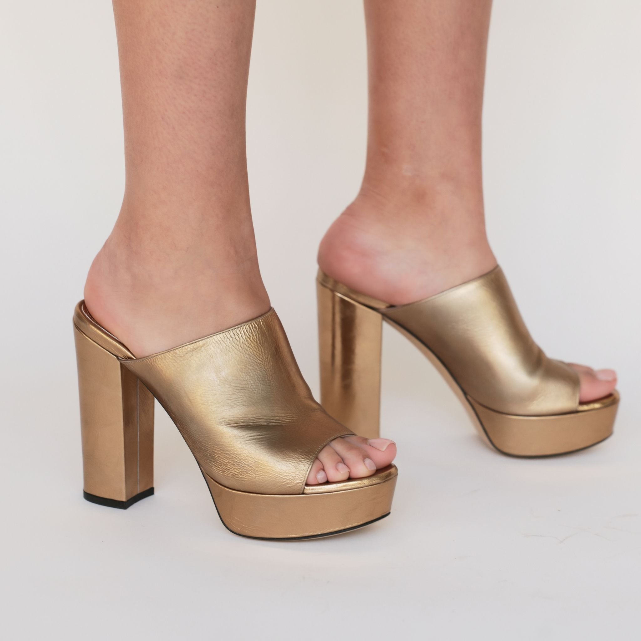 Marilu Silver Open Toe Platform Sandal