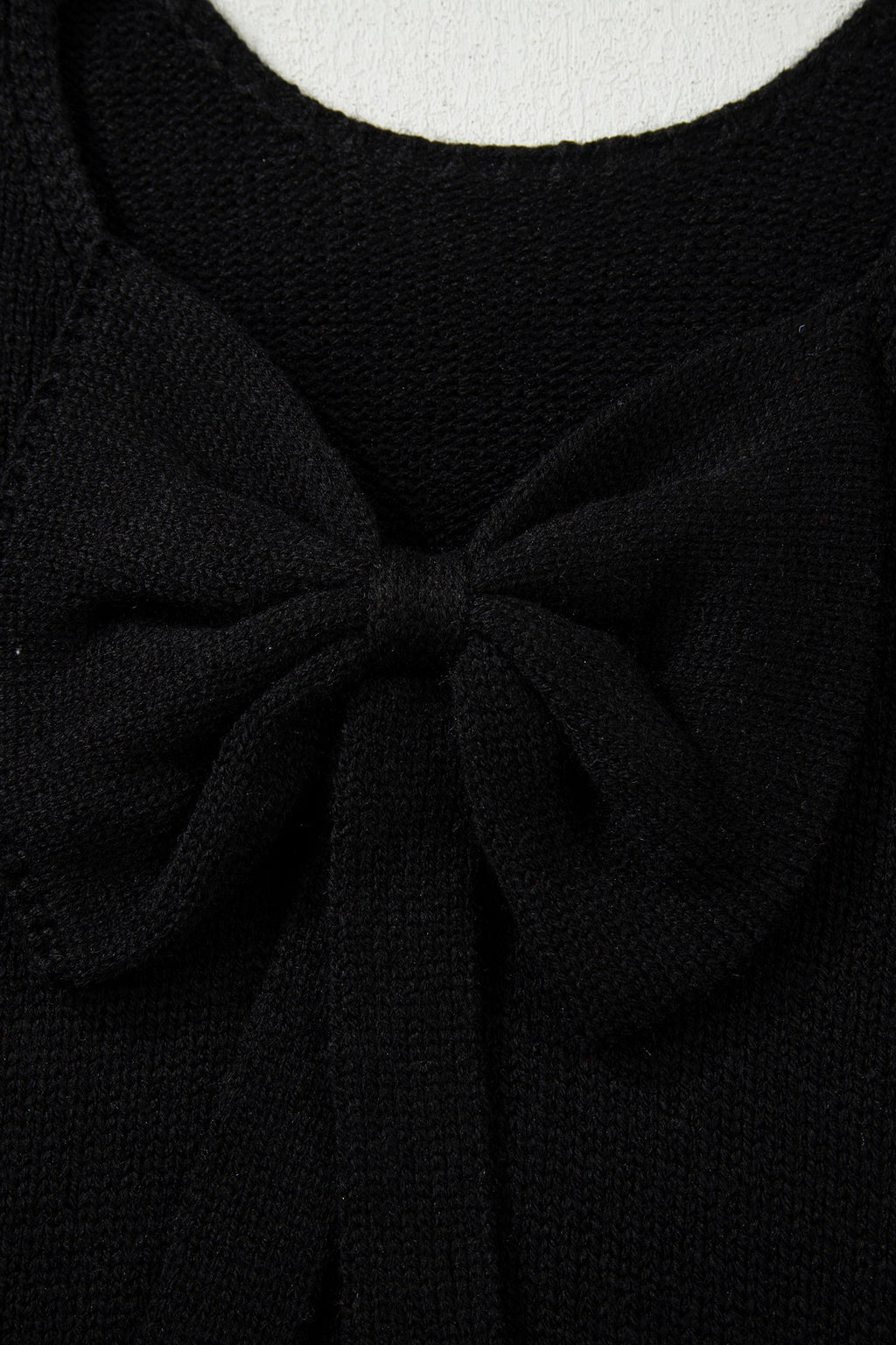Faye Backless Bubble Sleeve Sweater