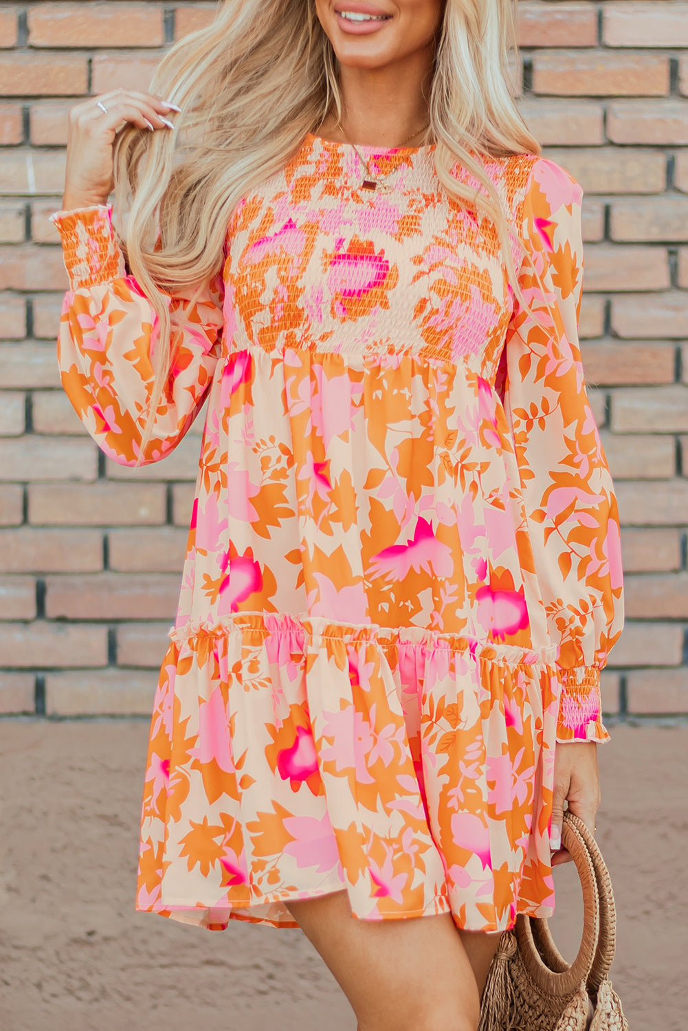 Jane Sleeve Ruffle Mini Dress