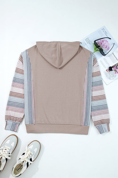 Anaya Colorblock Patchwork Baggy Hoodie