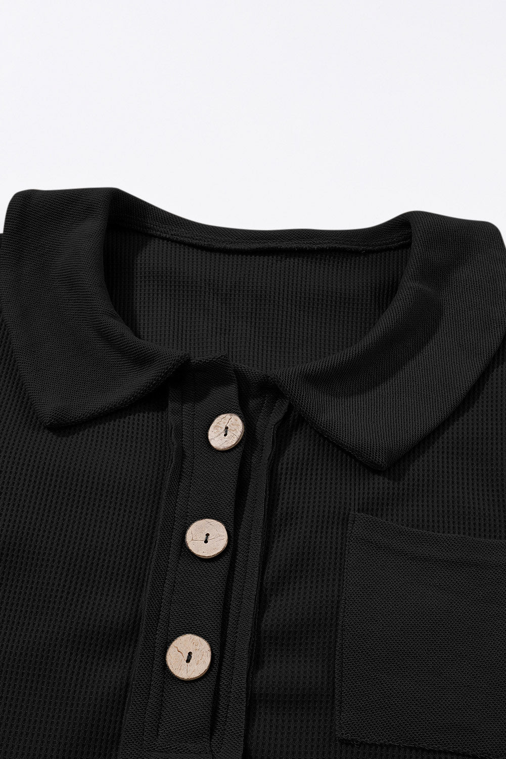 Nina Waffle Knit Long Sleeve Top