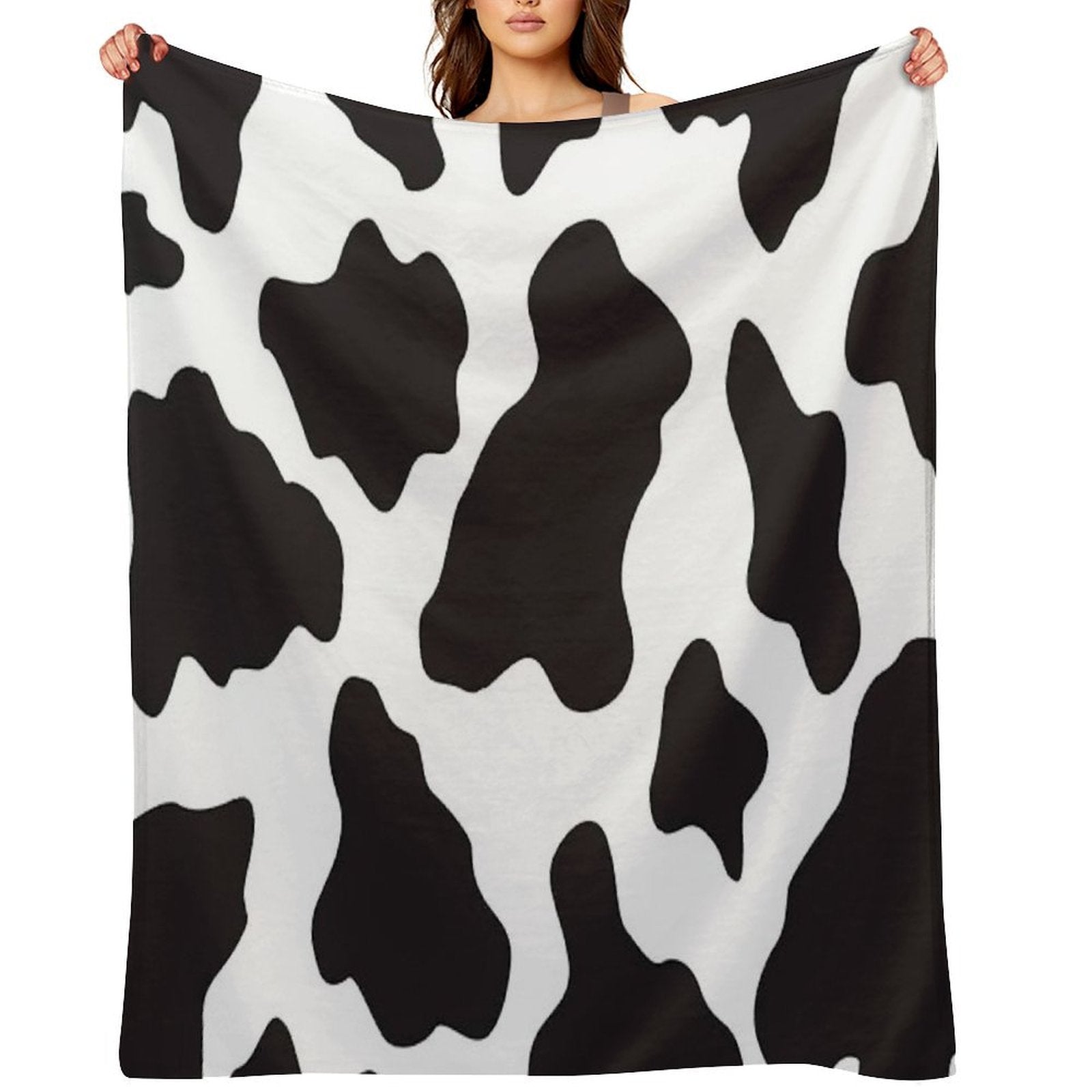 Cow Animal Print Cowboy Country Ranch Farm Style Anti-pilling Throw Blanket
