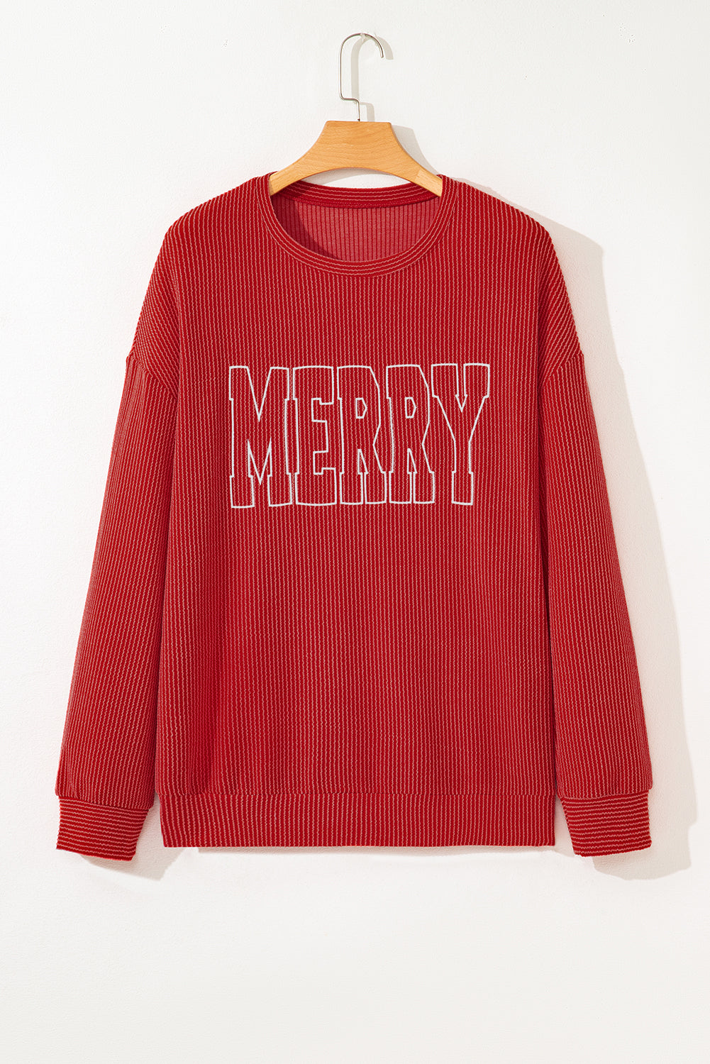 Aliella Letter Graphic Loose Long Sleeve Top