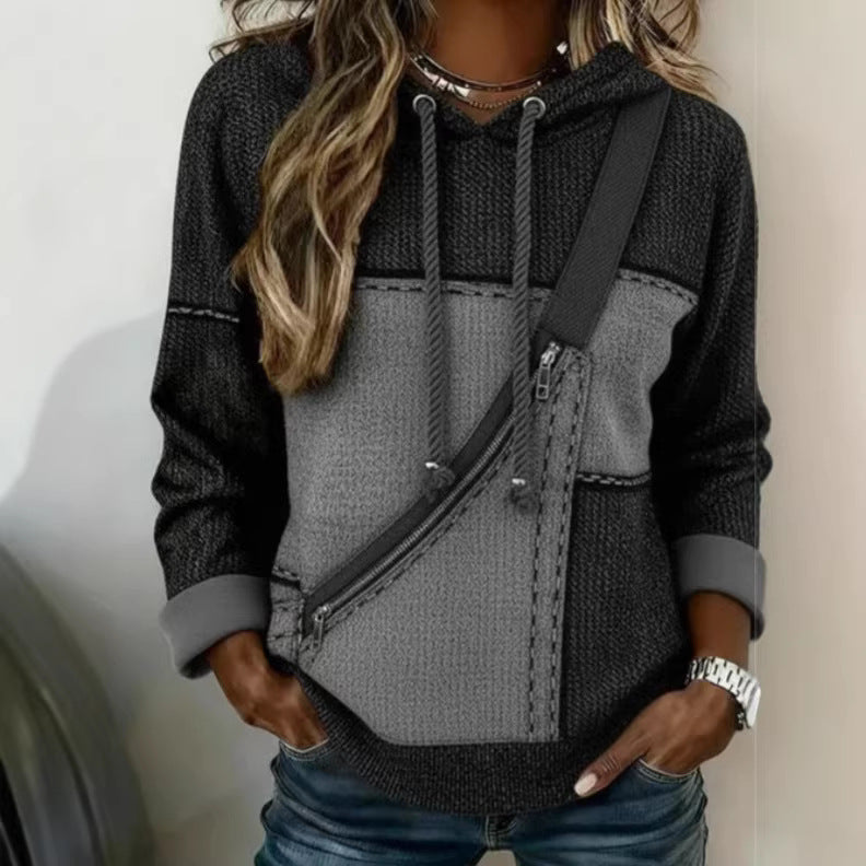 Women’s 3D Printed Hooded Sweatshirt – Long Sleeve Pullover