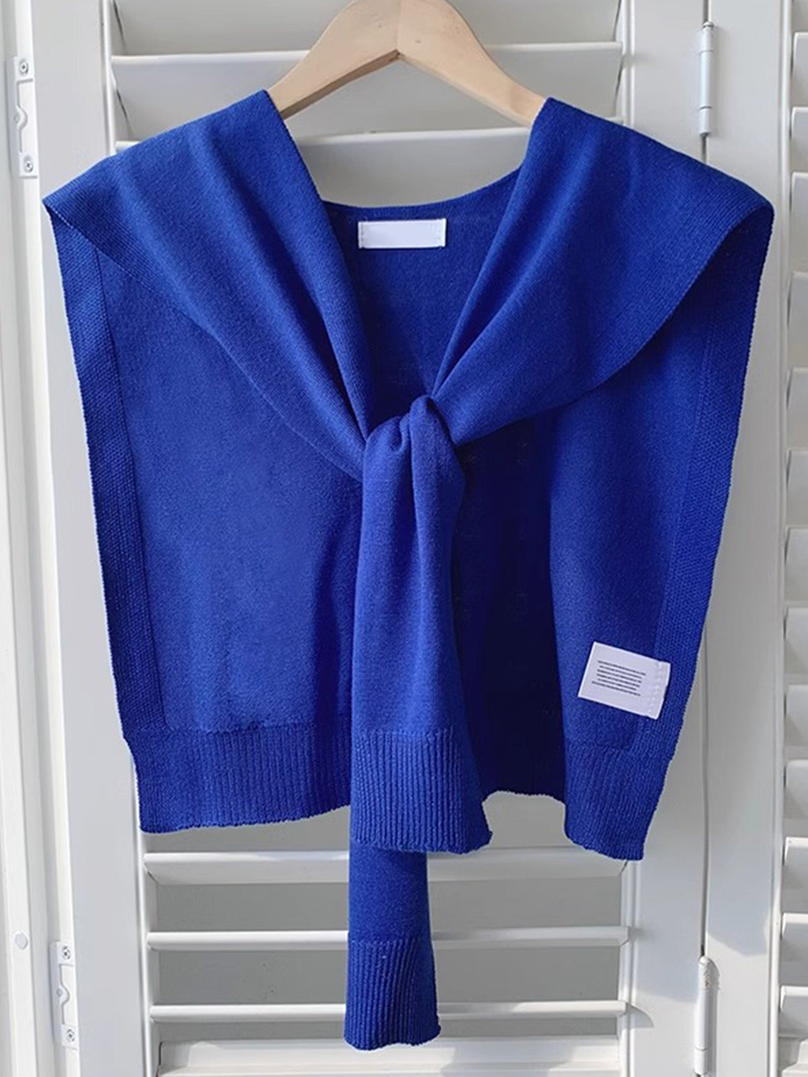 Wool Textured Knit Shawl Scarf