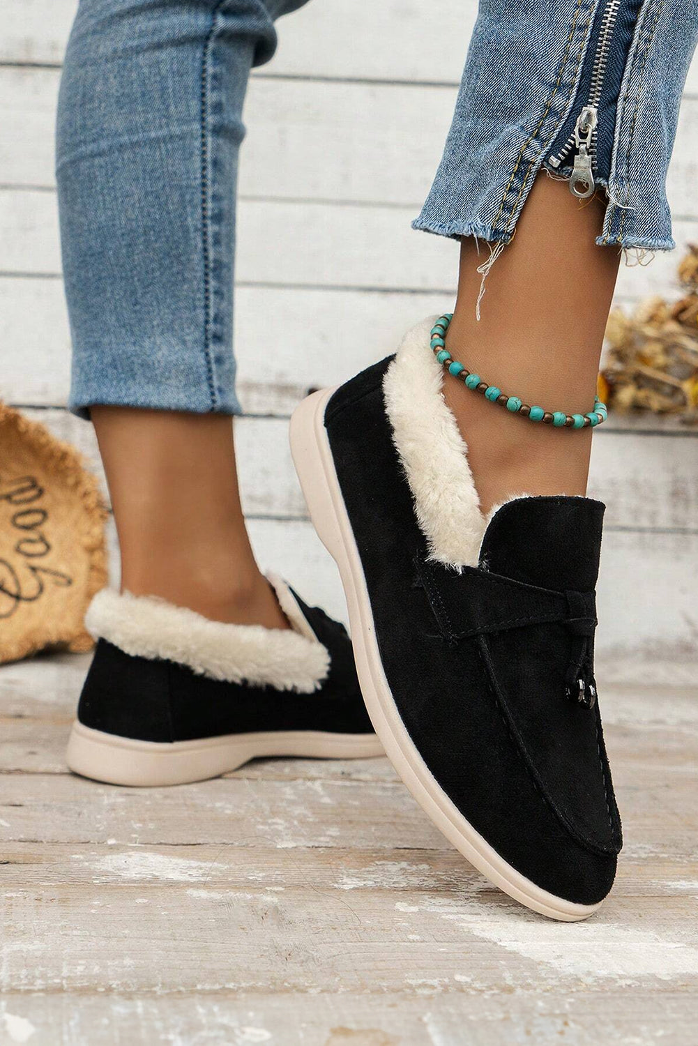 Nyla Furry Lined Slippers