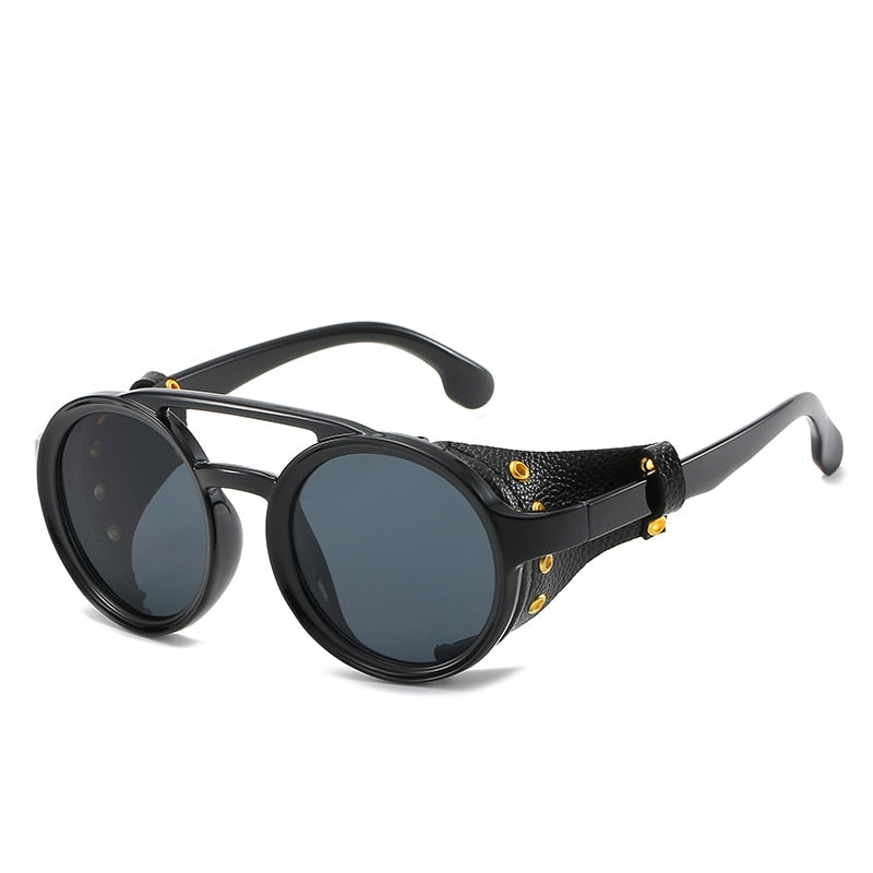 Steampunk Sunglasses Brand Design Round Sunglass