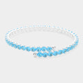 CZ Round Cluster Evening Bracelet