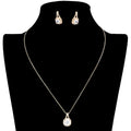 CZ Cushion Square Stone Jewelry Set