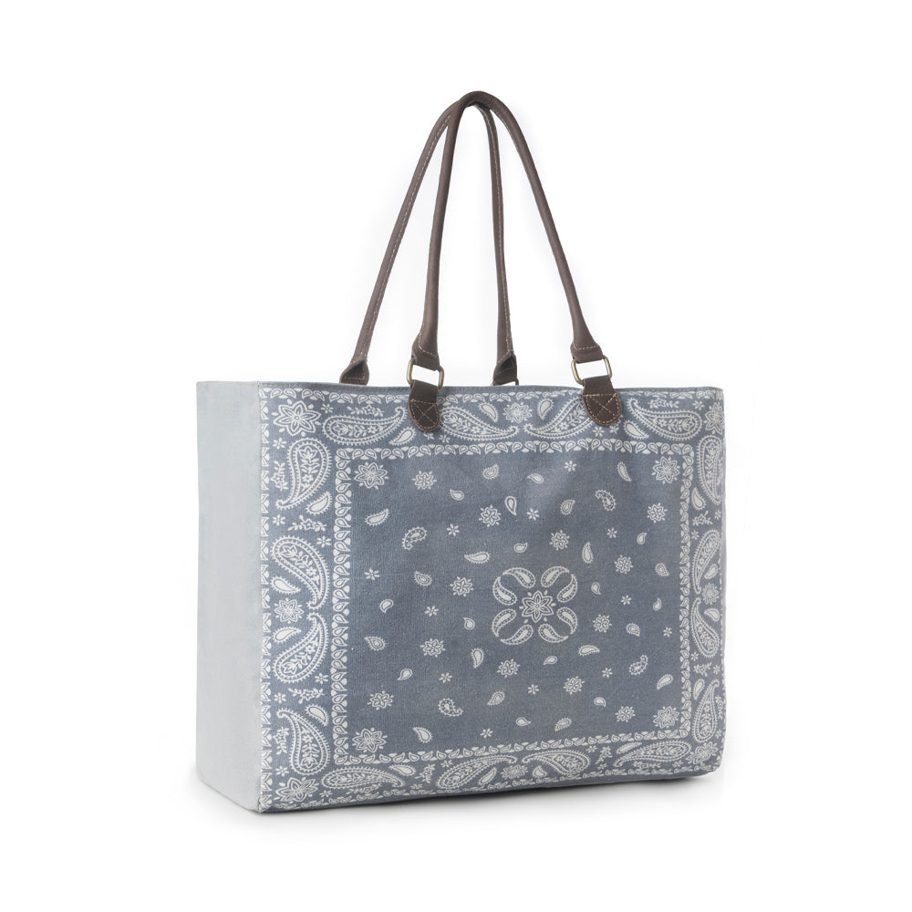 Myra Paisley Plains Weekender Bag in Cowboy Blue