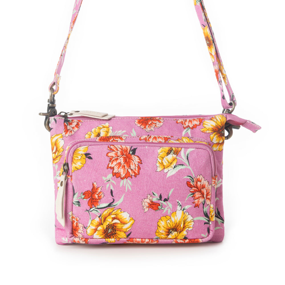 Myra Florabelle Crossbody Bag in Peach Summer