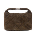 Myra Saddle Weave Genuine Suede Leather Bag in Bridle Bronze
