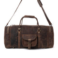 Myra Redmont Leather Traveller Bag in Dark Mahogany