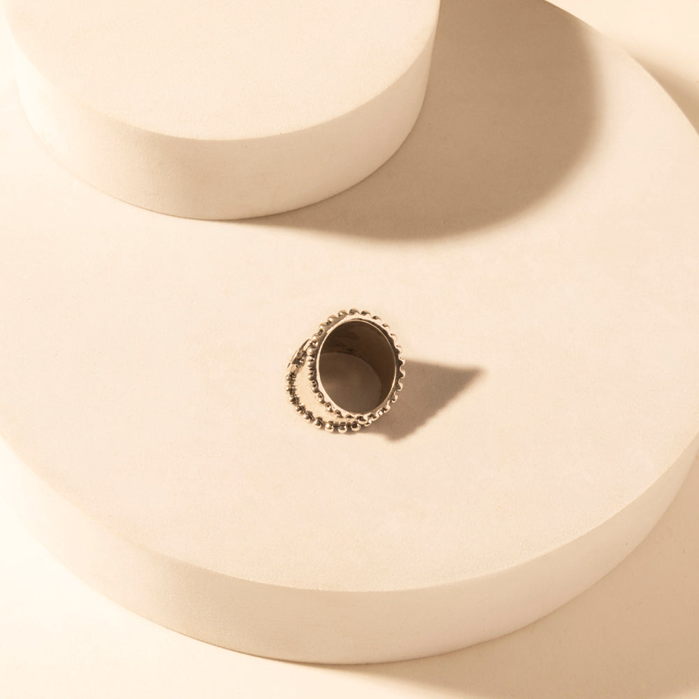 Myra Cactus Country adjustable Ring for Women with engraved cactus detail for everyday western wear