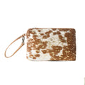 Myra Stardust Pony Western Pouch for Women in brown with foil hairon detail