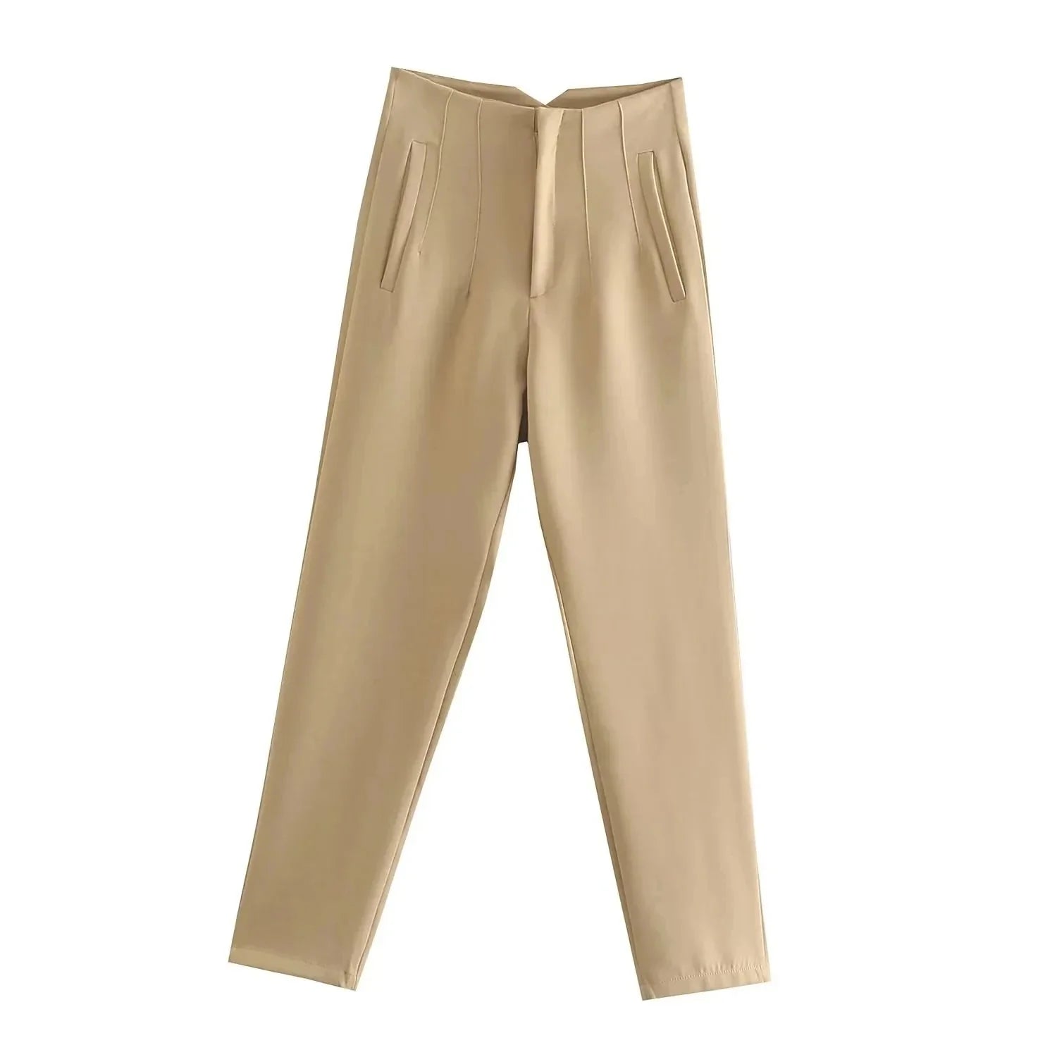 Women’s High Waist Slim Trousers