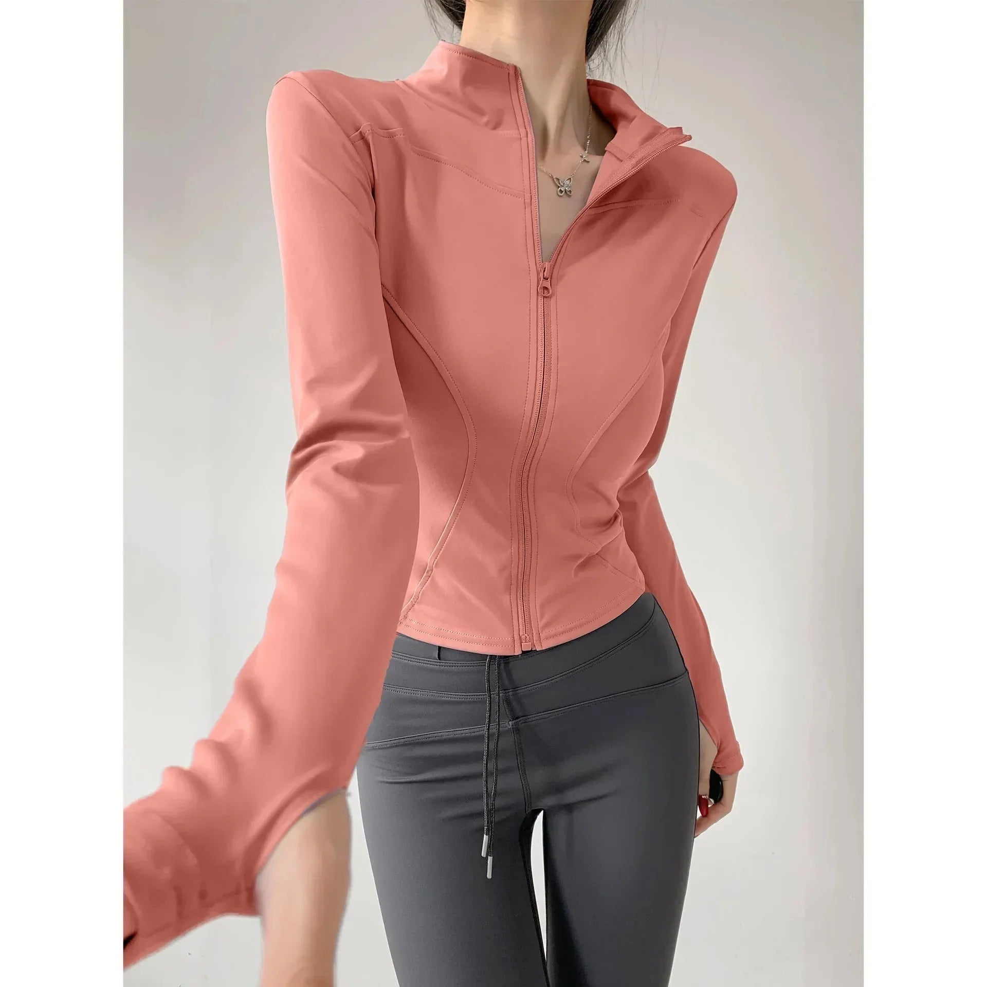 Sun Quick-Drying Zip-Up Sports Jacket Women S-3XL
