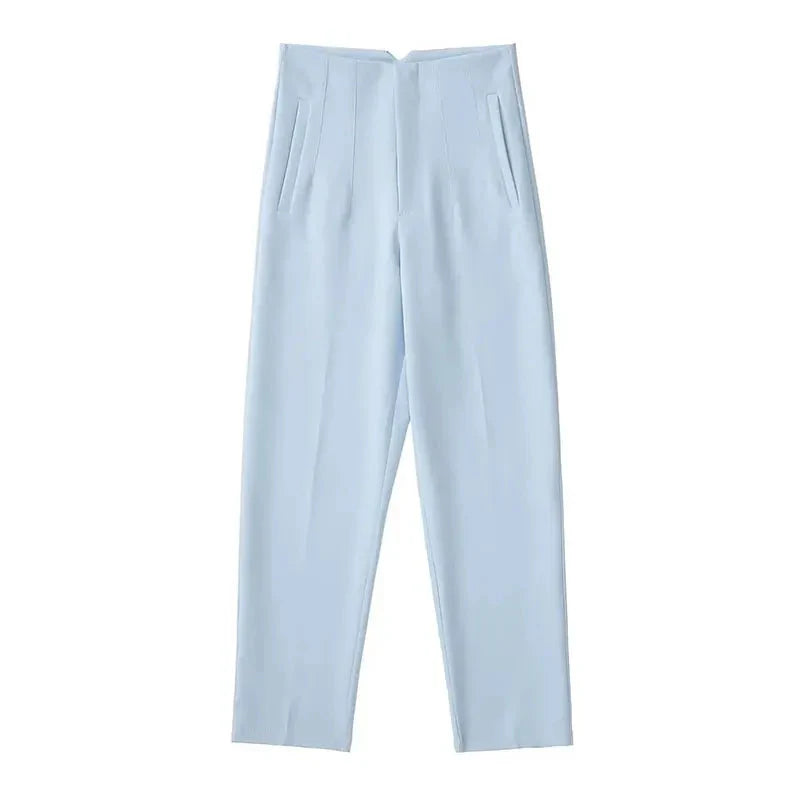 Women’s High Waist Slim Trousers