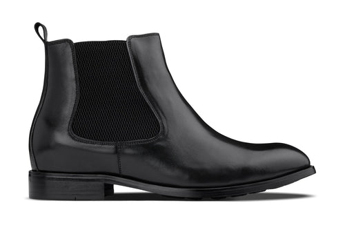 CALTO - Y72230 - 2.8 Inches Taller (Black) - Chelsea Boots
