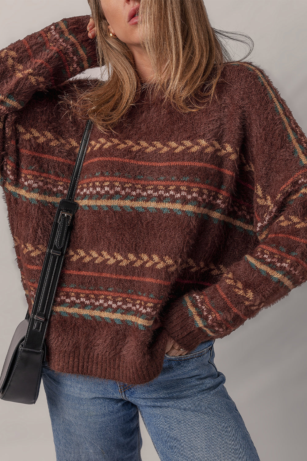 Madison Knitted Drop Shoulder Sweater