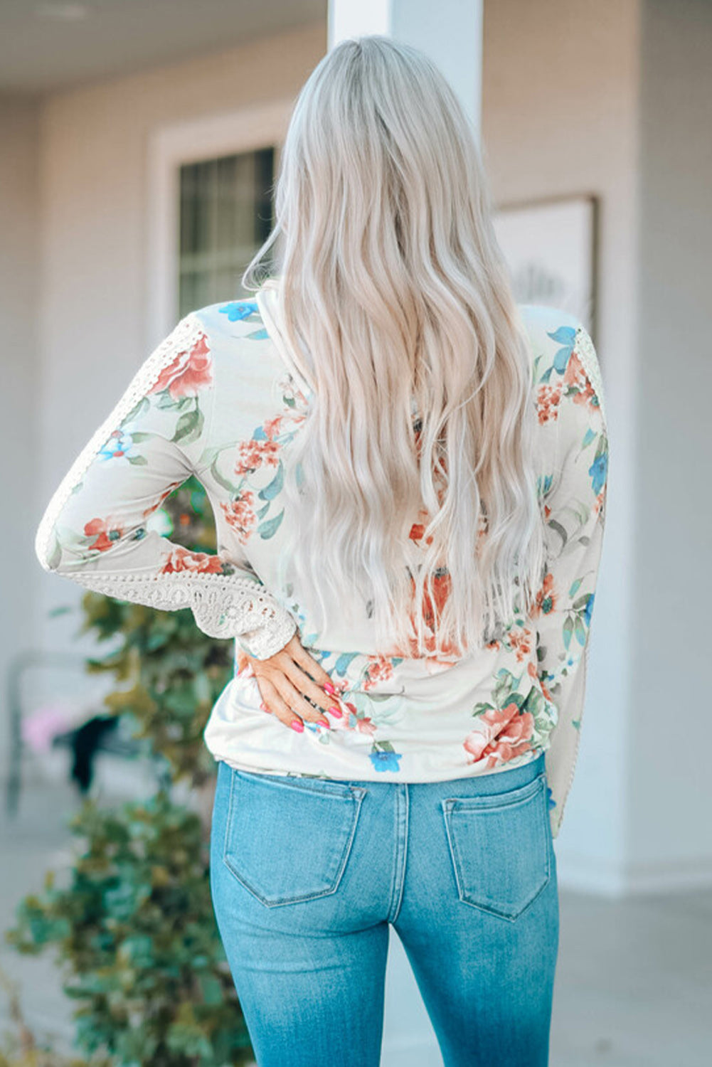 Emilie Contrast Long Sleeve Hoodie