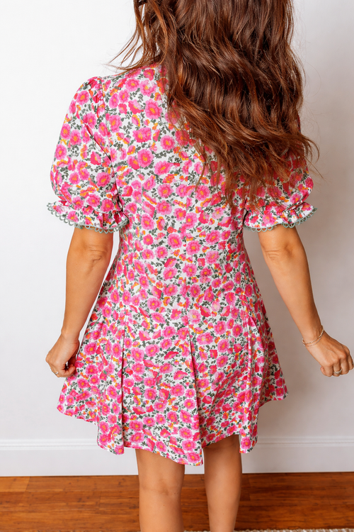 Annika Bubble Sleeve Mini Dress