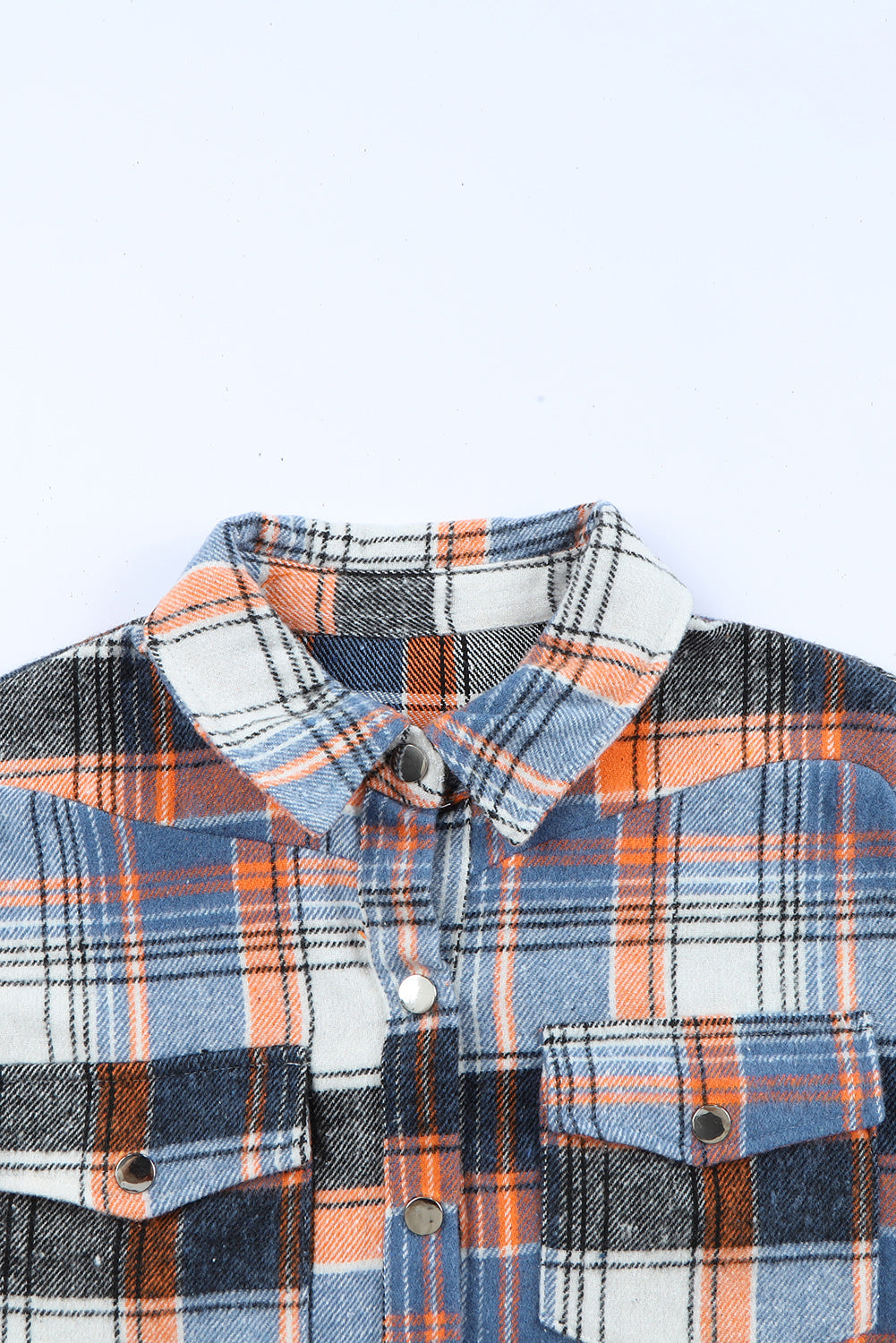 Elizabeth Plaid Down Ruffled Shirt