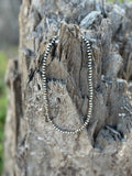 Native Made Silver Beads Choker