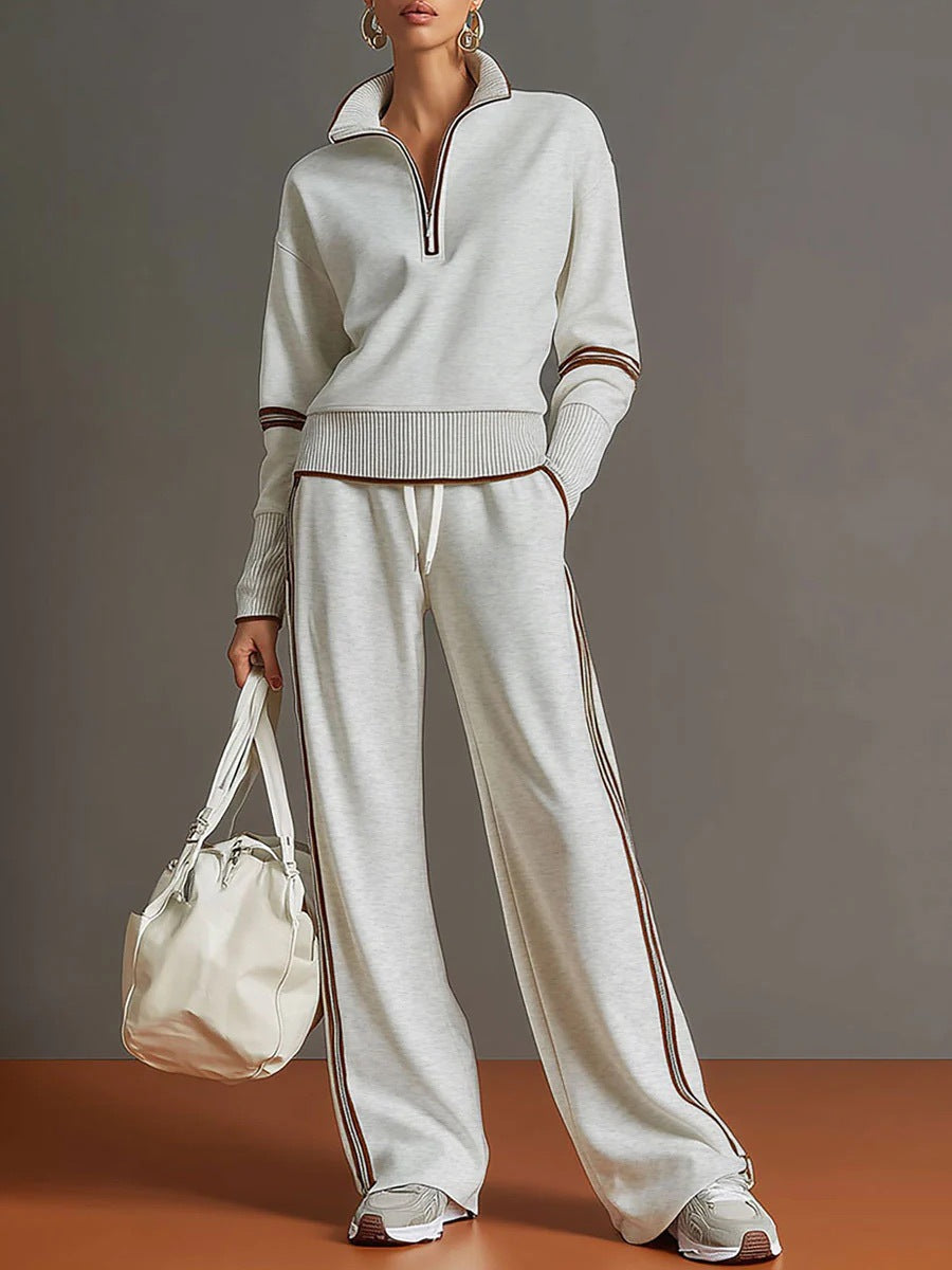 Women’s Casual Long Sleeve Two Piece Sports Set