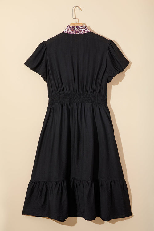Ana Smocked Waist Ruffled PLUS Dress