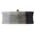 Bling Ombre Rhinestone Evening Clutch Tote Bag