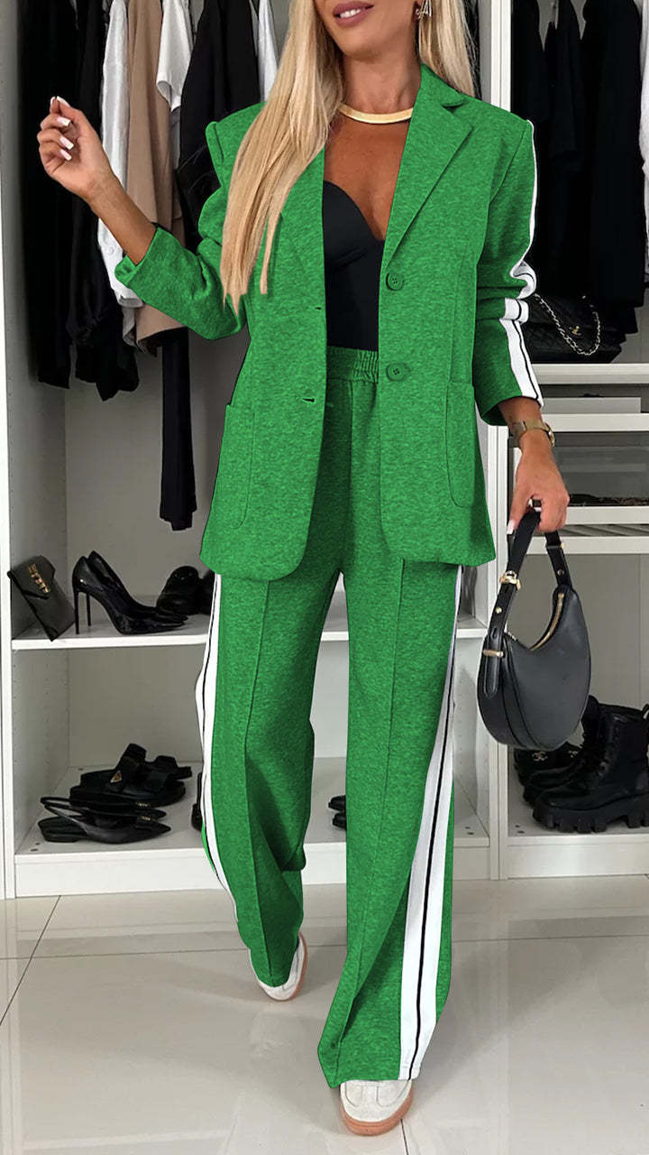 Women’s Elegant Solid Color Suit Set