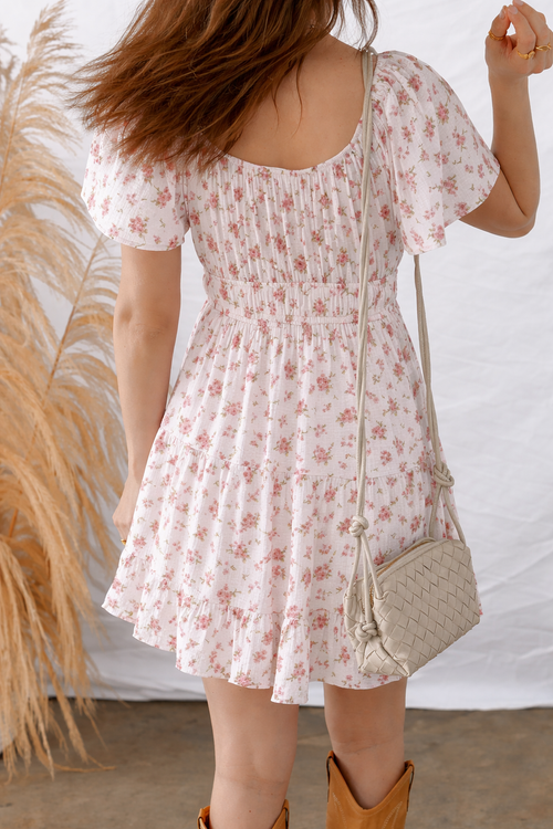 Amari Ruffled Floral Mini Dress