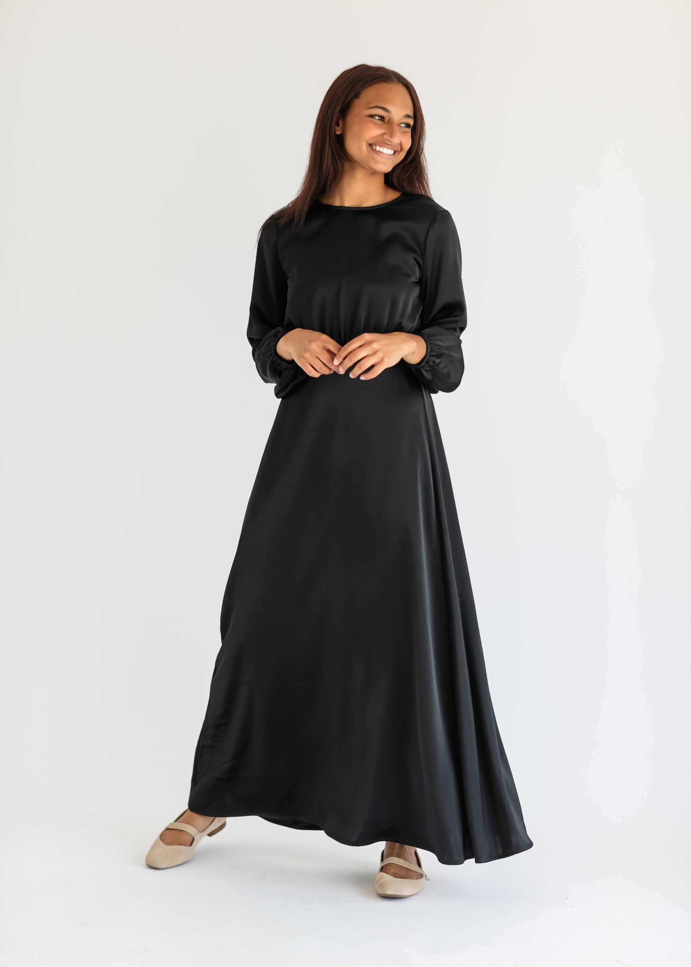 Muriel Satin Maxi Dress - FINAL SALE