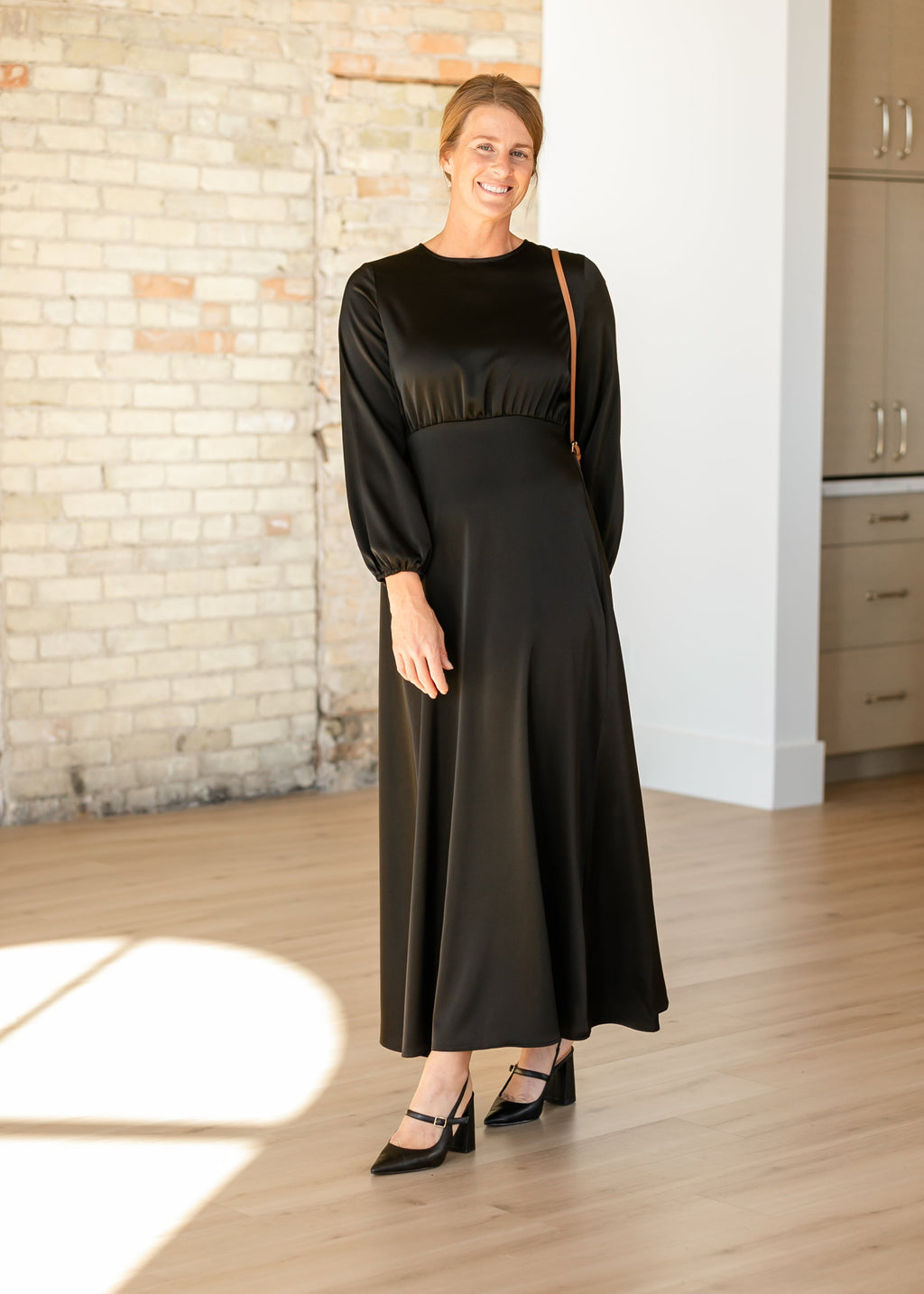 Muriel Satin Maxi Dress - FINAL SALE