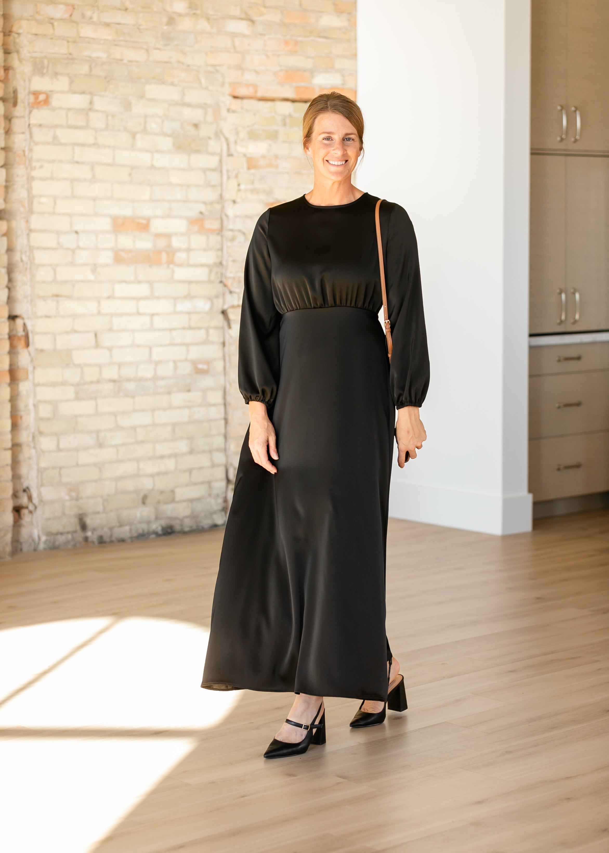 Muriel Satin Maxi Dress - FINAL SALE