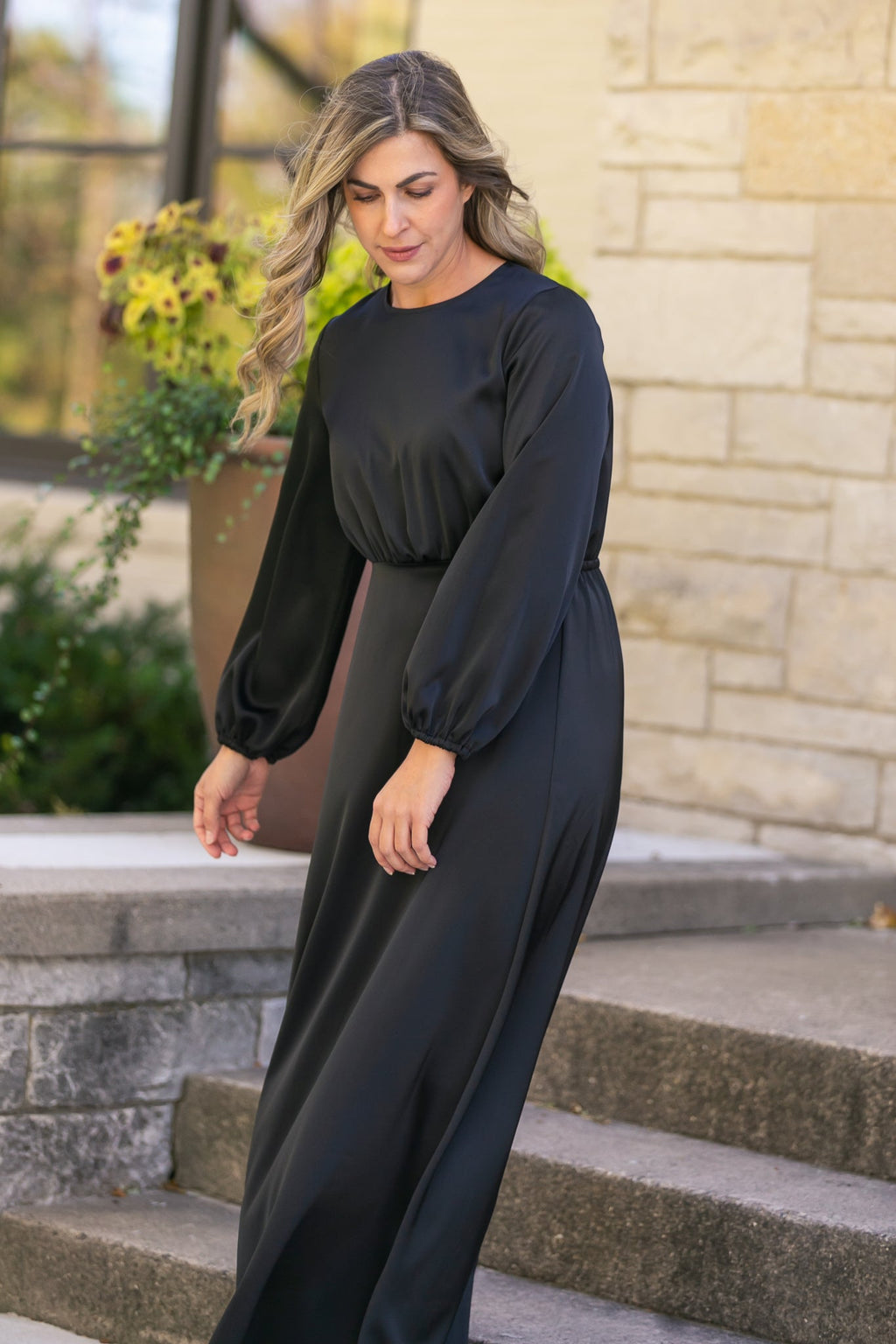 Muriel Satin Maxi Dress - FINAL SALE